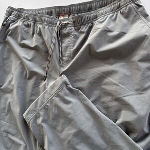 L.L.Bean Gray Elastic Waist Performance Pants Men's XXXL 30 Lined Stretch